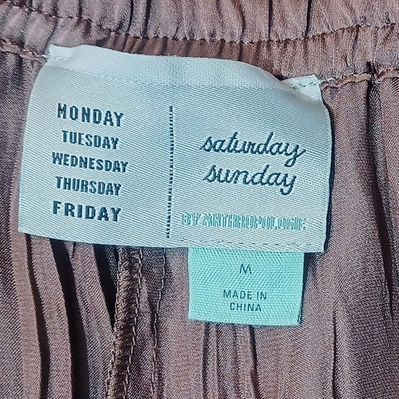 Saturday Sunday By Anthropologie Bria Jogger Style Pants W/Drawstring Waist - Picture 4 of 4